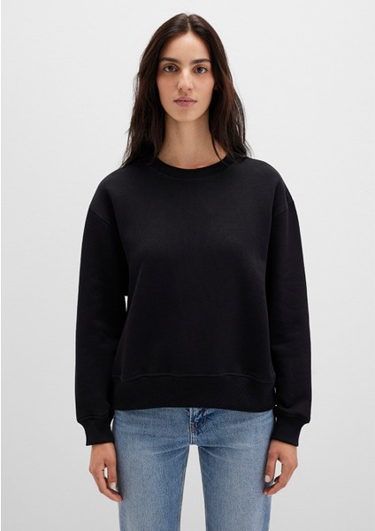 Bisiklet Yaka siyah Sweatshirt 1S10390-900