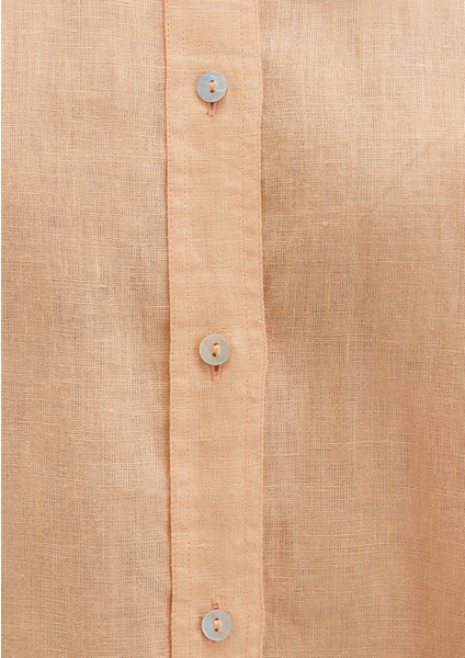 Turuncu Keten Gömlek 1210747-71219