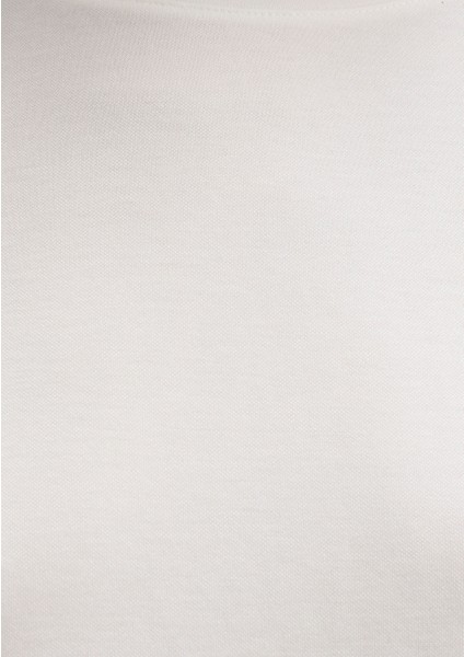 Lux Touch TENCEL TM Modal Ekru Basic Tişört 167245-25705