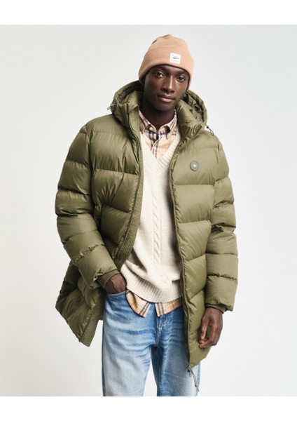Erkek Yeşil Kapüşonlu Mont 7006453.301