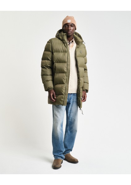 Erkek Yeşil Kapüşonlu Mont 7006453.301 fırsatları