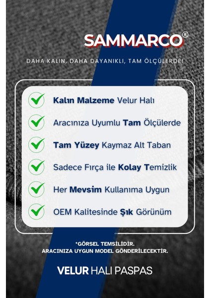 Ford Focus Hatchback 2025 Halı Paspas Velur Paspas Kumaş Paspas Oto Paspas modelleri