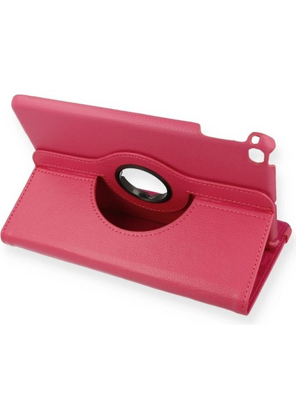 OMR02 iPad Mini 4 Kılıf 360 Tablet Deri Kılıf - Pembe