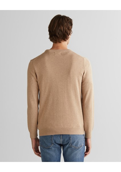 Erkek Bej Regular Fit Bisiklet Yaka Kazak 8030561.295 fiyatları