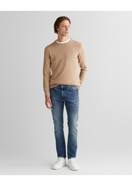 Erkek Bej Regular Fit Bisiklet Yaka Kazak 8030561.295 modelleri