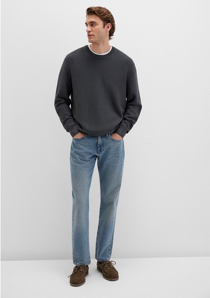 Bisiklet Yaka Antrasit Kazak 0710197-80106