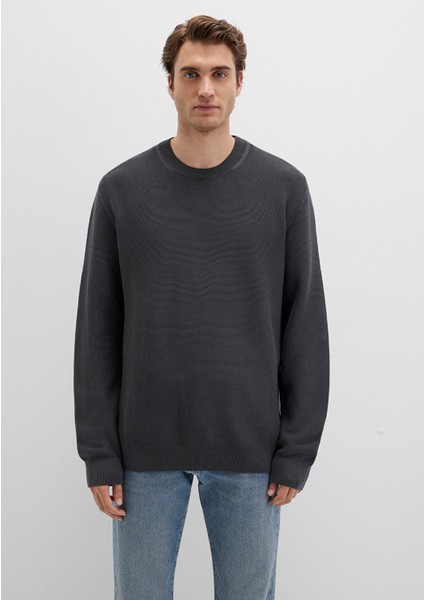 Bisiklet Yaka Antrasit Kazak 0710197-80106