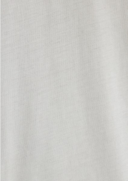 Mavi Logo Baskılı Ekru Tişört 0612732-70142