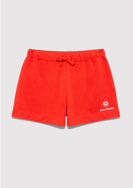 Mavi Jeans Baskılı Kırmızı Şort 7410007-84531