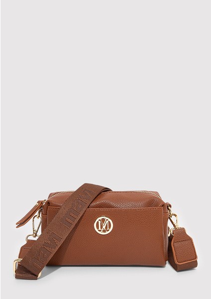 Mühür Logo Detaylı Kahverengi Çapraz Çanta 1912662-34614