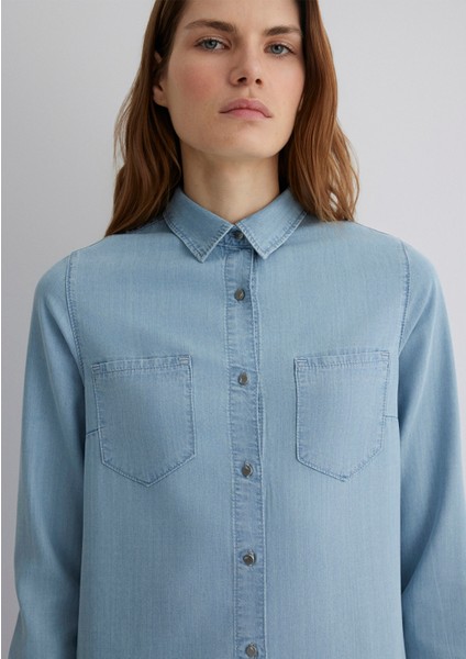 Liz Everyday Açık Mavi Jean Elbise 130656-89576