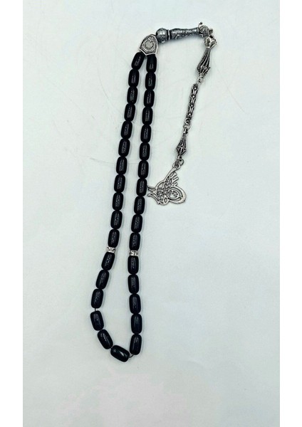 Koyu Yeşil Kapsül Kesim Alpaka Püskül Kehribar Tespih (Kutulu Tesbih) modelleri