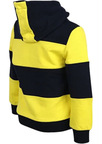 Çocuk Trıbun Sarı Lacivert Şeritli Sweat modelleri