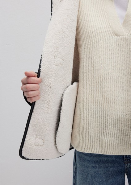 Siyah Suni Deri Ceket 1110612-900