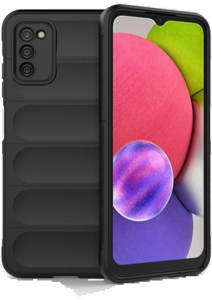 Samsung Galaxy A03S Kılıf Optimum Silikon - Siyah