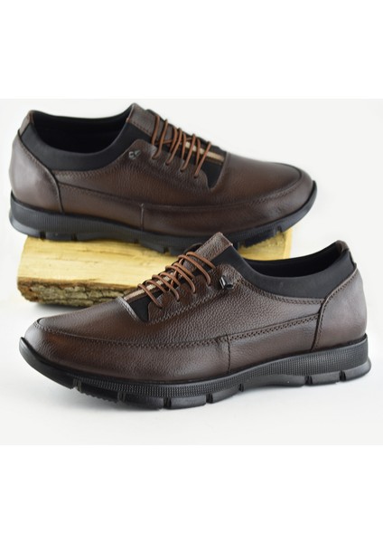 TAB325a Tam Ortopedik Topuk Masajlı Taban Erkek Ayakkabı Hakiki Deri Mevsimlik Ayakkabı