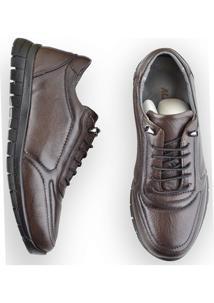 909 Tam Ortopedik Taban Hakiki Deri Erkek Ayakkabı Kadın Ayakkabı Kaymaz Taban Unisex Ayakkabı Lastikli Bağcık