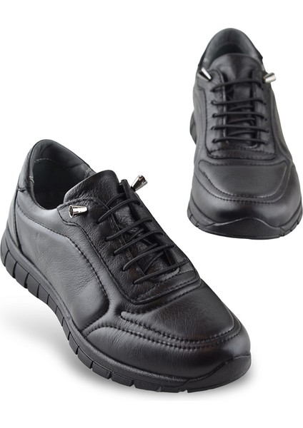 909 Tam Ortopedik Taban Hakiki Deri Erkek Ayakkabı Kadın Ayakkabı Kaymaz Taban Unisex Ayakkabı Lastikli Bağcık