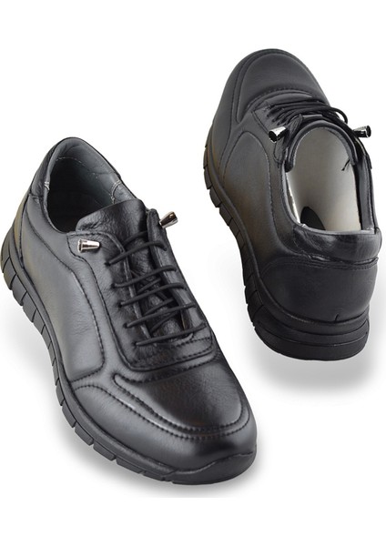 909 Tam Ortopedik Taban Hakiki Deri Erkek Ayakkabı Kadın Ayakkabı Kaymaz Taban Unisex Ayakkabı Lastikli Bağcık