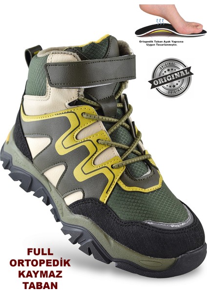 Everest Ortopedik Cırtlı Unisex Çocuk Bot Ayakkabı Çocuk Outdoor Bot