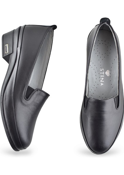 35T8 Ortopedik Taban Içi Dışı Hakiki Deri Kadın Ayakkabı Topuklu Kadın Deri Ayakkabı