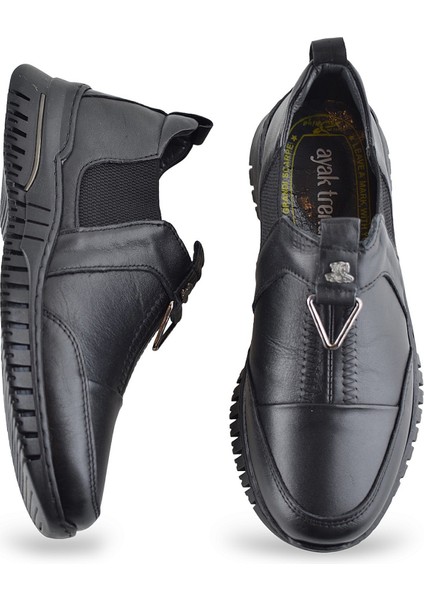 1933 Tam Ortopedik Hakiki Deri Kadın Kışlık Ayakkabı Anne Kışlık Deri Ayakkabı