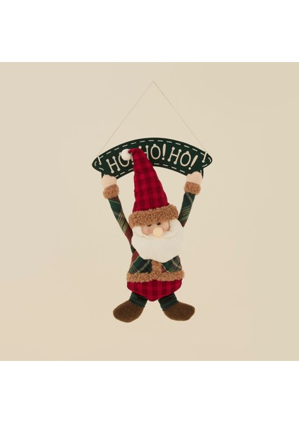 New Year Yılbaşı Green Santa Kapı Süsü 23X7X39 cm fiyatları