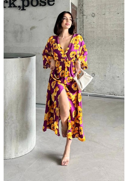 Çiçek Baskılı Elbise