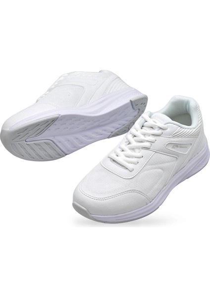 1543 Tam Ortopedik Taban Günlük Unisex Spor Ayakkabı Siyah Beyaz Spor Ayakkabı