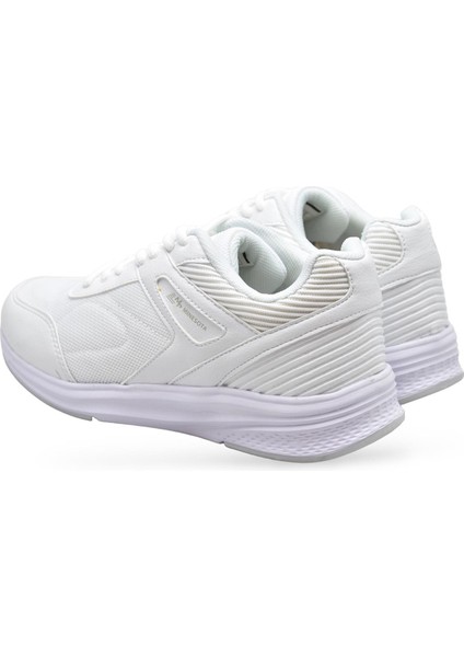 1543 Tam Ortopedik Taban Günlük Unisex Spor Ayakkabı Siyah Beyaz Spor Ayakkabı