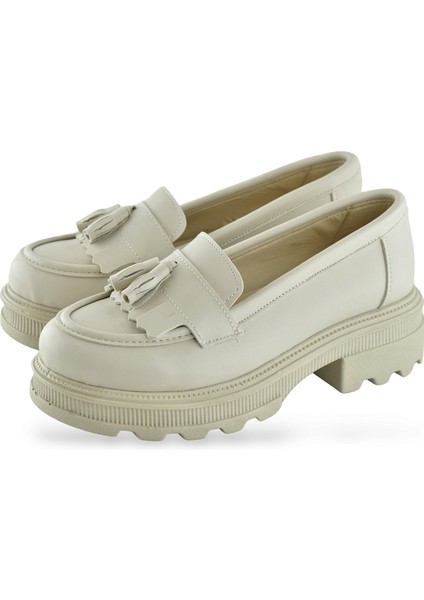325SZ Rahat Taban Jorjik Günlük Kadın Laofer Ayakkabı Babet Kadın Ayakkabı