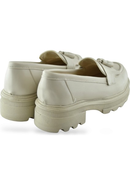 325SZ Rahat Taban Jorjik Günlük Kadın Laofer Ayakkabı Babet Kadın Ayakkabı