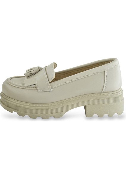 325SZ Rahat Taban Jorjik Günlük Kadın Laofer Ayakkabı Babet Kadın Ayakkabı