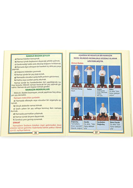 Abdest, Gusül ve Namazı Öğreniyorum Kitabı - Çanta Boy - Pembe - M.e.b Tavsiyelidir modelleri