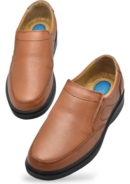 7878 Ortopedik Taban Siyah Hakiki Deri Erkek Ayakkabı Mevsimlik