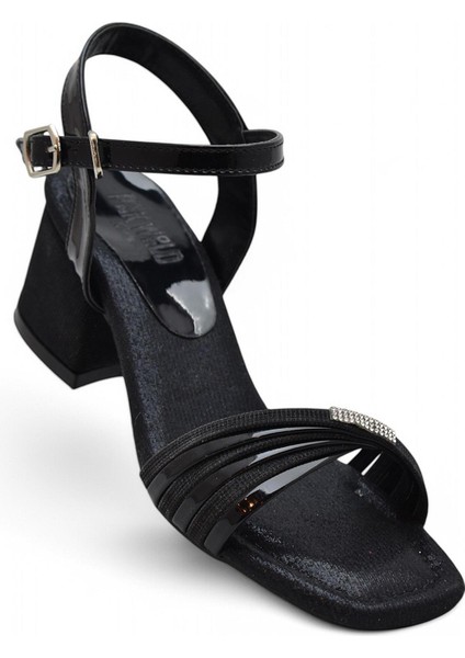 352 Abiye Kız Çocuk Topuklu Ayakkabı Taşlı Açık Kız Çocuk Nişan Abiye Ayakkabısı