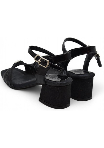 352 Abiye Kız Çocuk Topuklu Ayakkabı Taşlı Açık Kız Çocuk Nişan Abiye Ayakkabısı