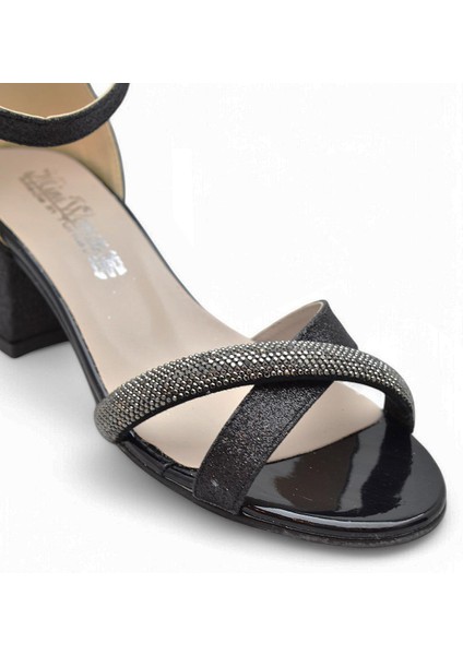 351 Abiye Kız Çocuk Topuklu Ayakkabı Taşlı Açık Kız Çocuk Nişan Abiye Ayakkabısı