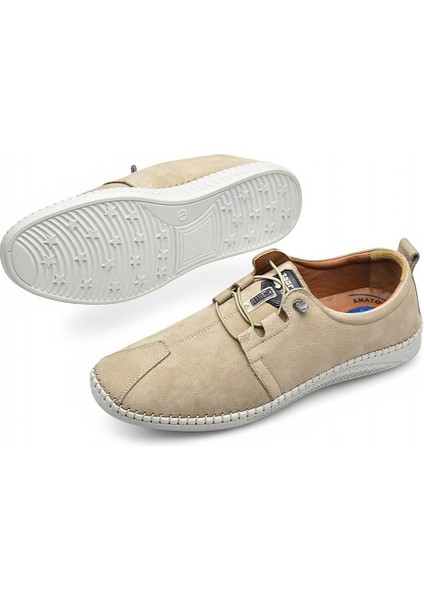 066 Tam Ortopedik Taban Hakiki Deri Nubuk Erkek Ayakkabı Günlük Erkek Ayakkabı Topuk Jelli