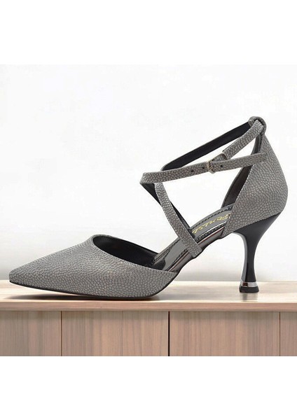 9825 Kadın Topuklu Ayakkabı 8 cm Abiye Düğün Nişan Kına Gecesi Ayakkabısı