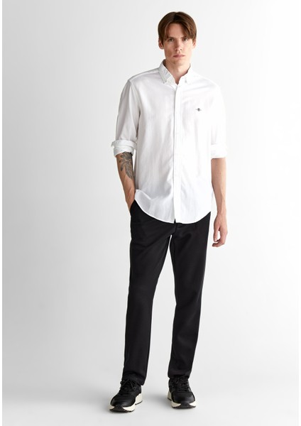 Erkek Beyaz Regular Fit Düğmeli Yaka Gömlek 3825121T.110 modelleri