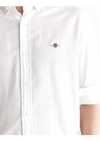 Erkek Beyaz Regular Fit Düğmeli Yaka Gömlek 3825121T.110 indirimleri