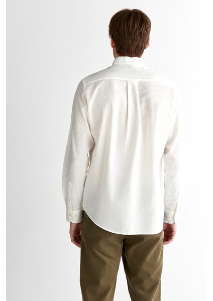 Erkek Krem Regular Fit Düğmeli Yaka Gömlek 3250035.113 fiyatları