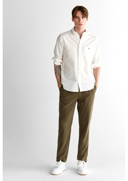 Erkek Krem Regular Fit Düğmeli Yaka Gömlek 3250035.113 modelleri