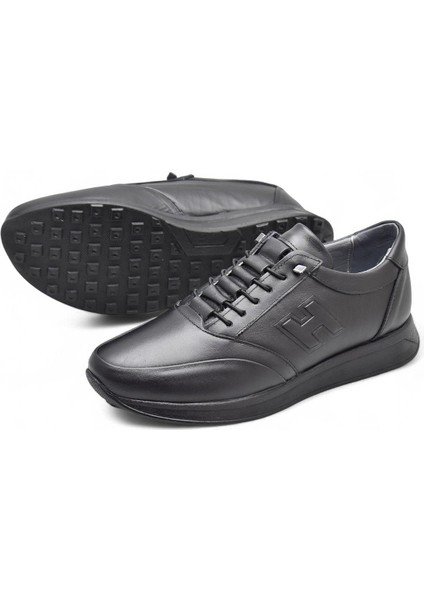 425M Ortopedik Taban Günlük Hakiki Deri Erkek Ayakkabı Casual Ayakkabı Lastik Bağcıklı