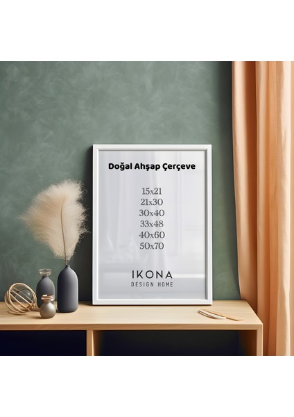Doğal Ahşap Poster Çerçevesi | Ahşap Çerçeve |poster Çerçevesi | Modern Stil Minimal Duvar Dekoru