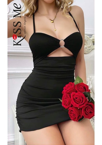 Siyah Tokalı Fantazi Elbise fiyatları