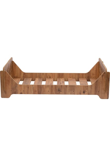 Ceviz Montessori Karyola 70X140, Ceviz Mdf, Ahşap Detaylı Güvenli Çocuk Yatağı modelleri