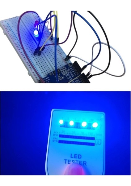 Mavi Mantar LED Diyot Lamba 100 Lü 1 Paket Mavi 4.8 mm Mini Mantar LED Lamba Deney Bilim Proje Arduino Işığı modelleri
