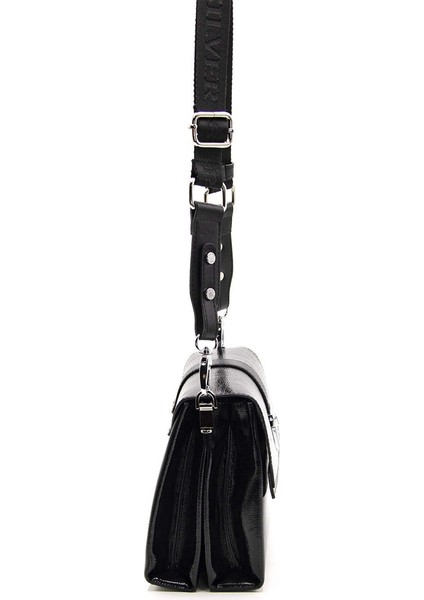 Kadın Çapraz Çanta 1009-48598 Sılver Polo Çapraz Bayan Çantası M158 Siyah-Nova Siyah modelleri